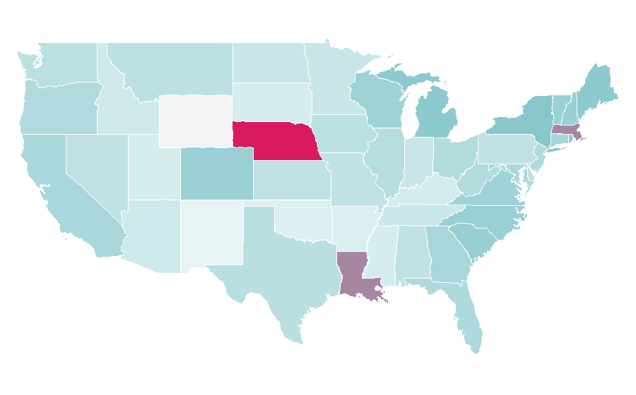 Affinity by region — Toaster, United States