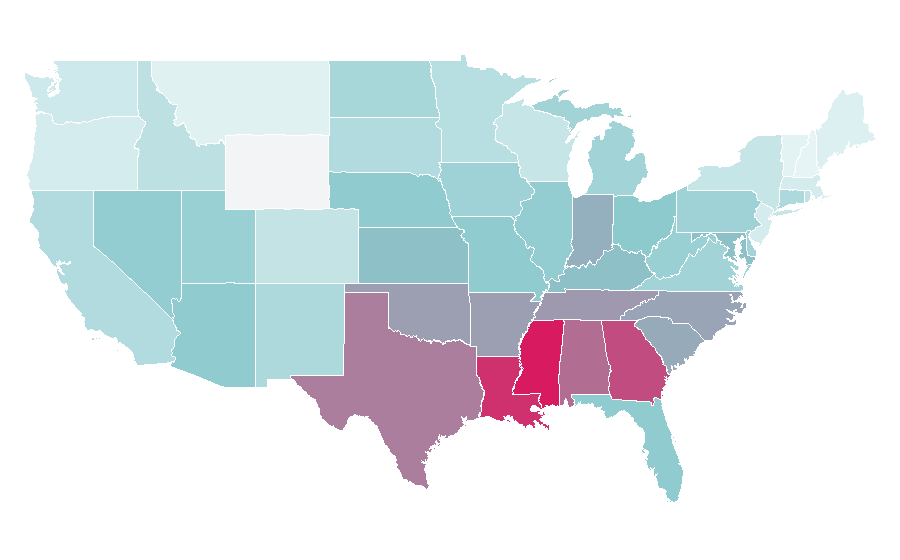 Affinity by region — Toaster Strudel, United States