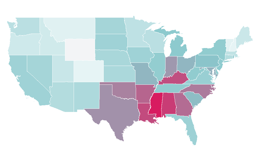 Affinity by region — Toca Boca, United States