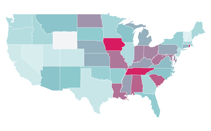 Affinity by region — Today (Singapore newspaper), United States