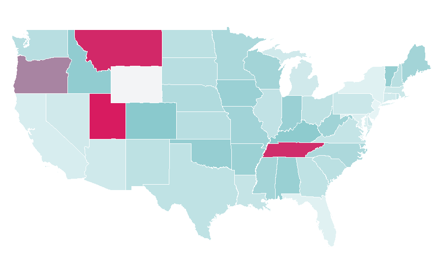 Affinity by region — Todd Snider, United States
