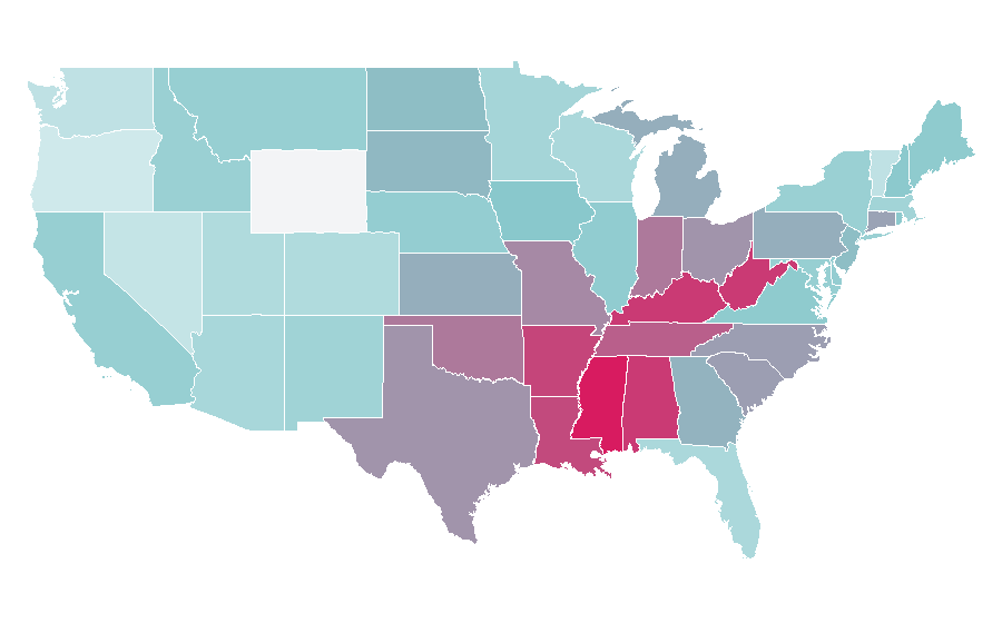 Affinity by region — Toddler bed, United States