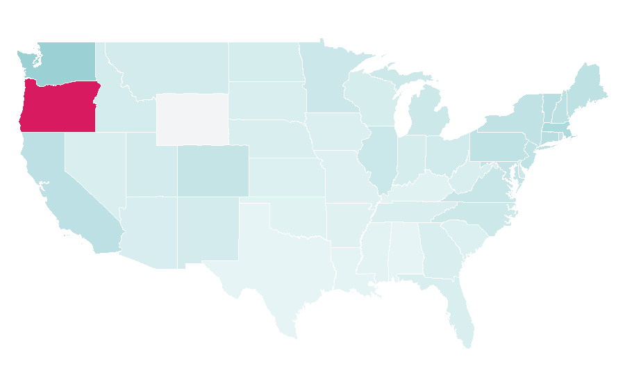 Affinity by region — Tofurky, United States