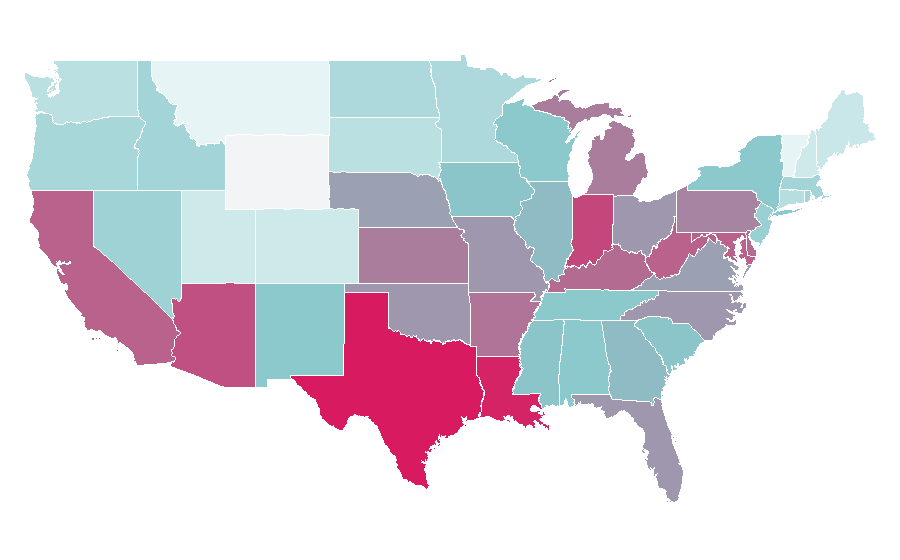 Affinity by region — Toilet paper, United States
