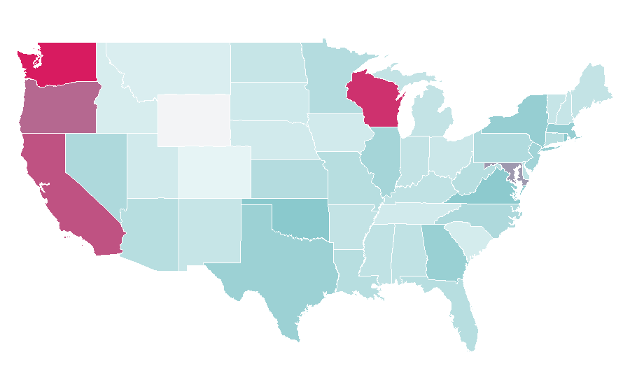 Affinity by region — Tokusatsu, United States