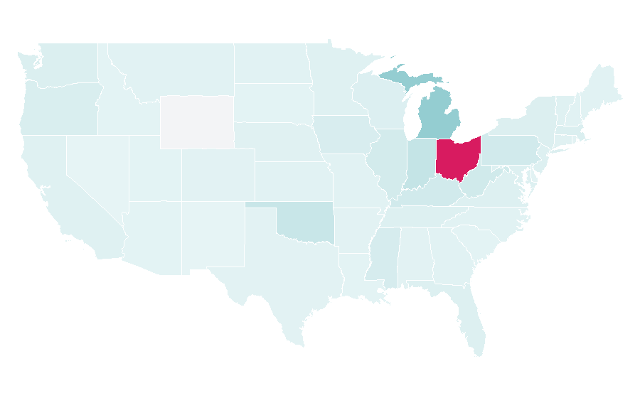 Affinity by region — Toledo, Ohio, United States