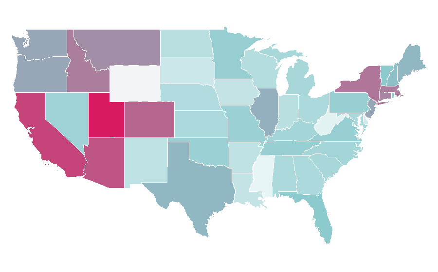 Affinity by region — Tom Ackerley, United States