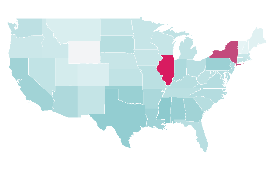 Affinity by region — Tom and Jerry, United States