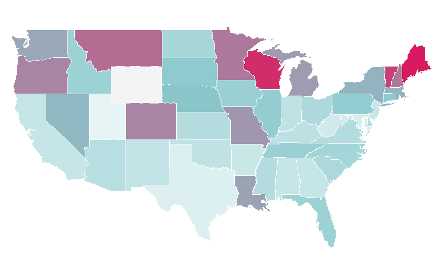 Affinity by region — Tom Collins, United States