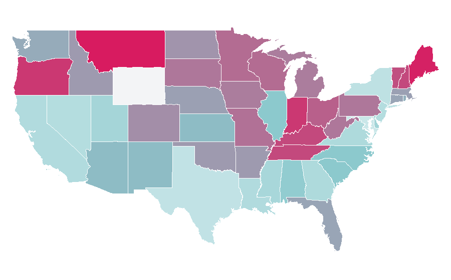 Affinity by region — Tom Petty, United States