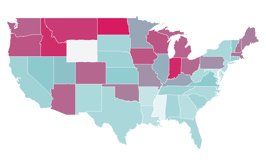 Affinity by region — Tom Segura, United States