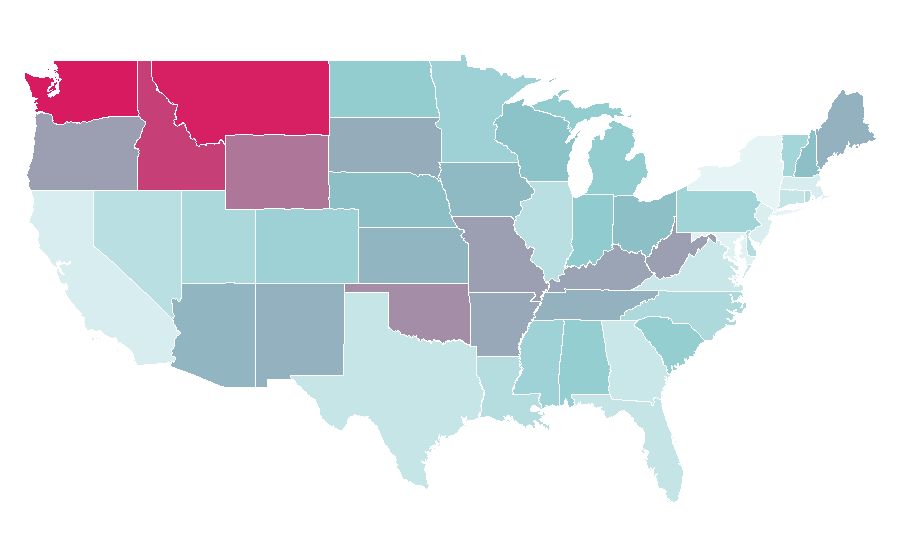 Affinity by region — Tom Skerritt, United States