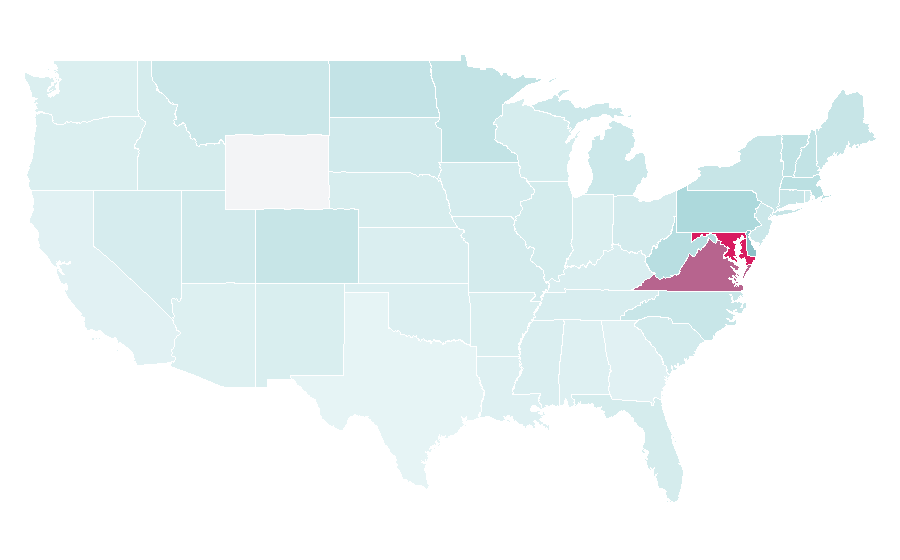 Affinity by region — Tom Wilson, United States