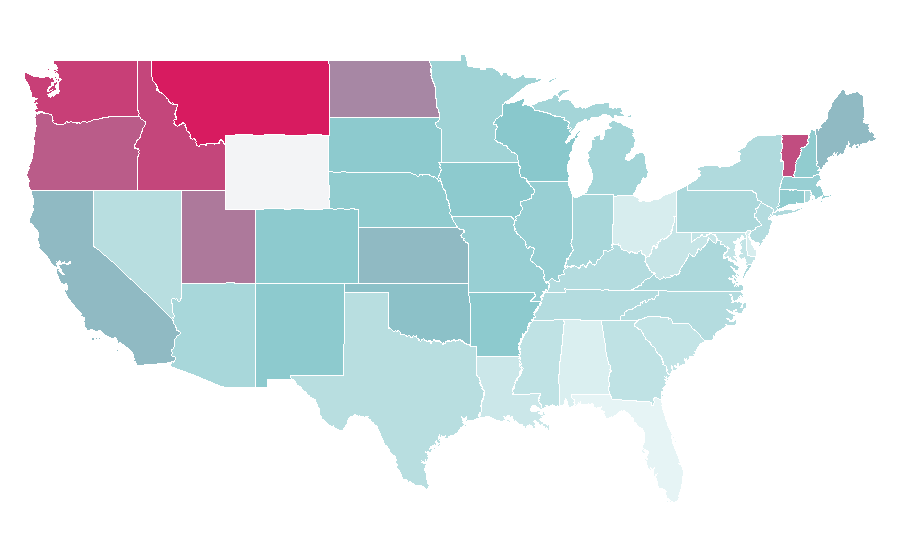 Affinity by region — Tomato soup, United States