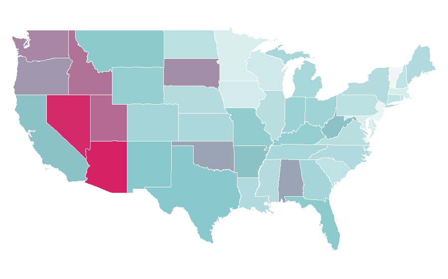 Affinity by region — Tomb Raider, United States