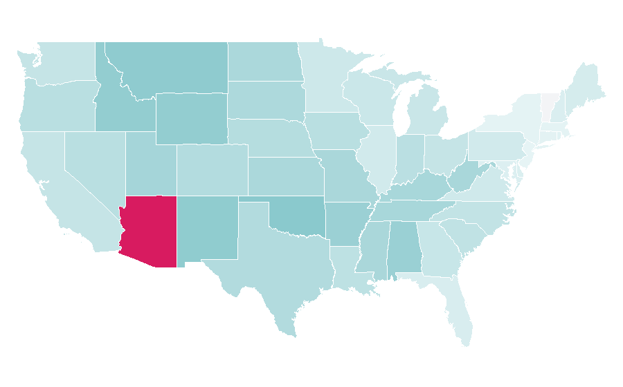 Affinity by region — Tombstone (pizza), United States
