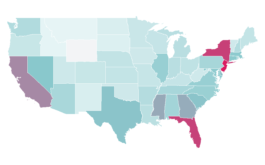 Affinity by region — Tommy Hilfiger, United States