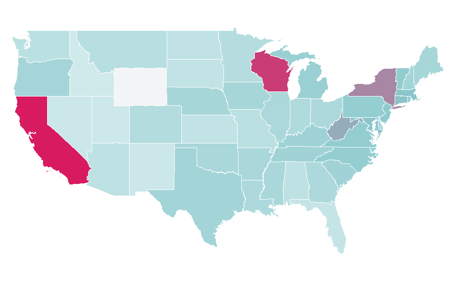 Affinity by region — TOMS, United States