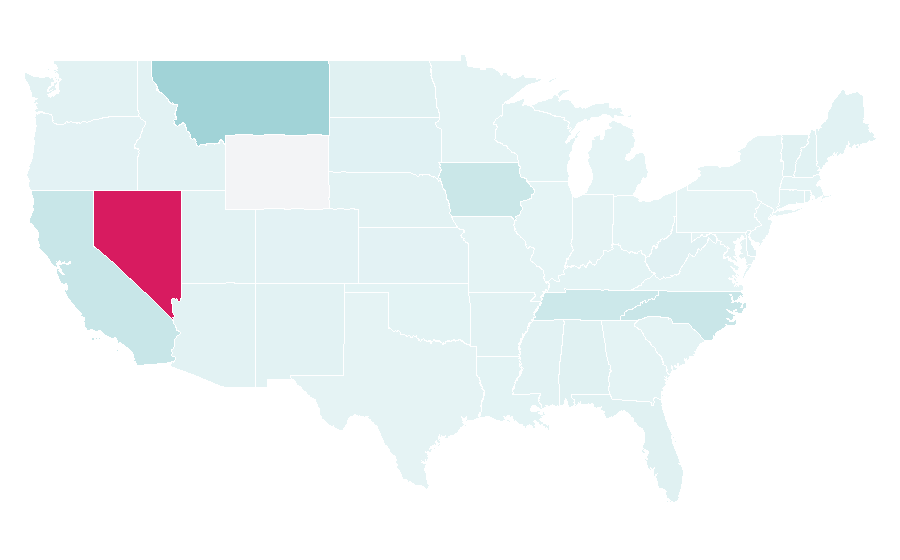 Affinity by region — Tony Roma's, United States