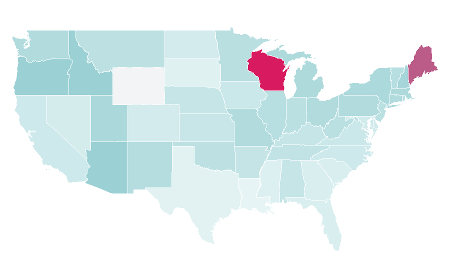 Affinity by region — Tony Shalhoub, United States