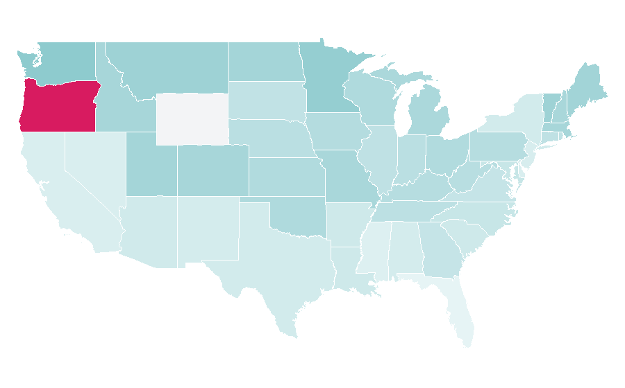 Affinity by region — Tonya Harding, United States