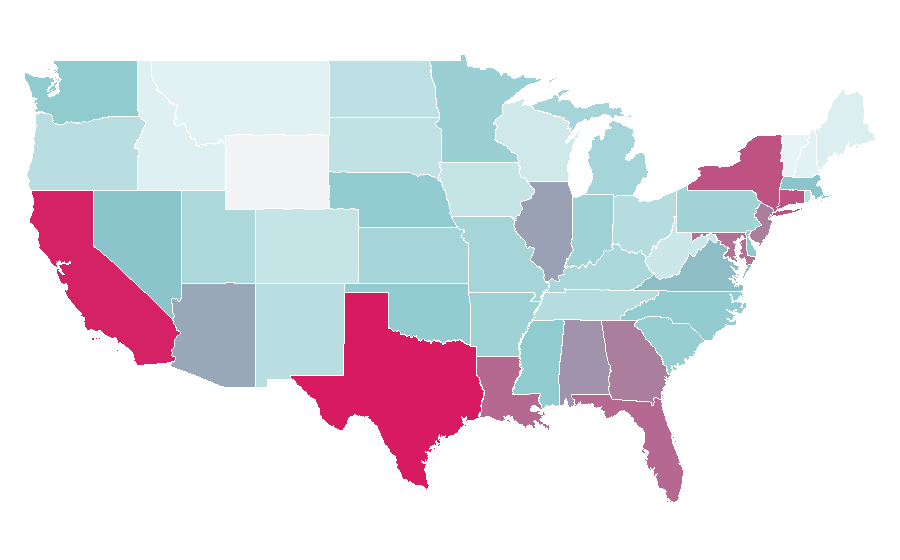 Affinity by region — Toothpick, United States