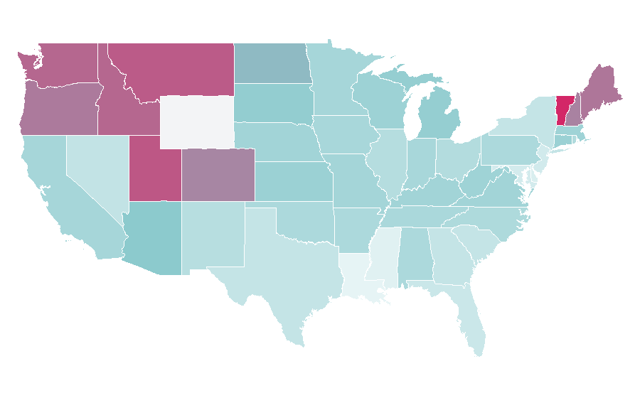 Affinity by region — Top Gear, United States