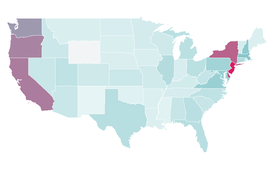 Affinity by region — TopCashBack, United States