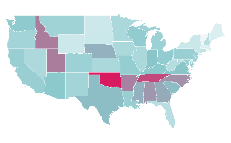Affinity by region — Tori Kelly, United States