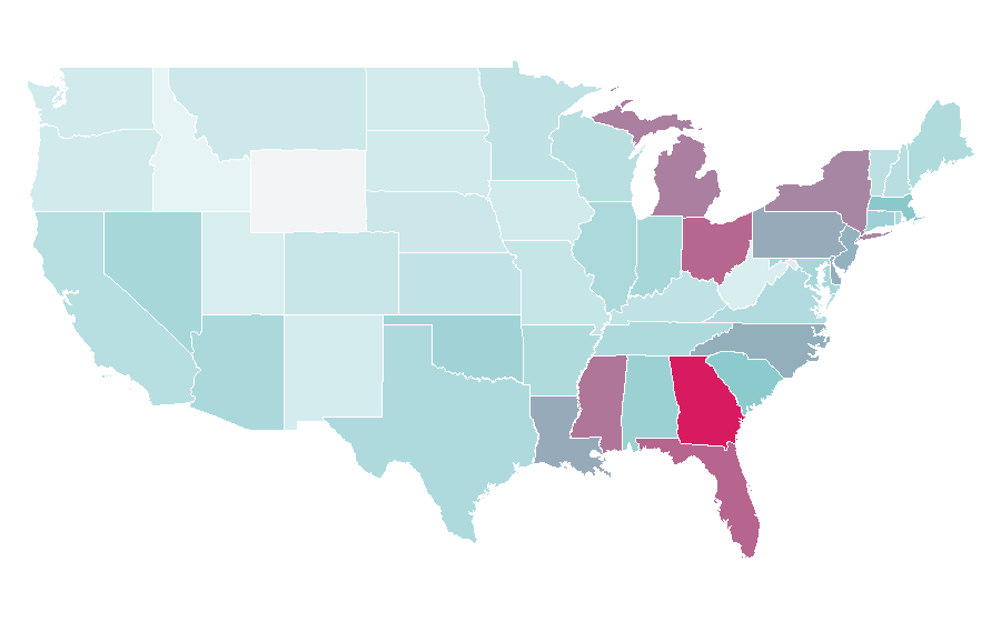 Affinity by region — Toronto Raptors, United States