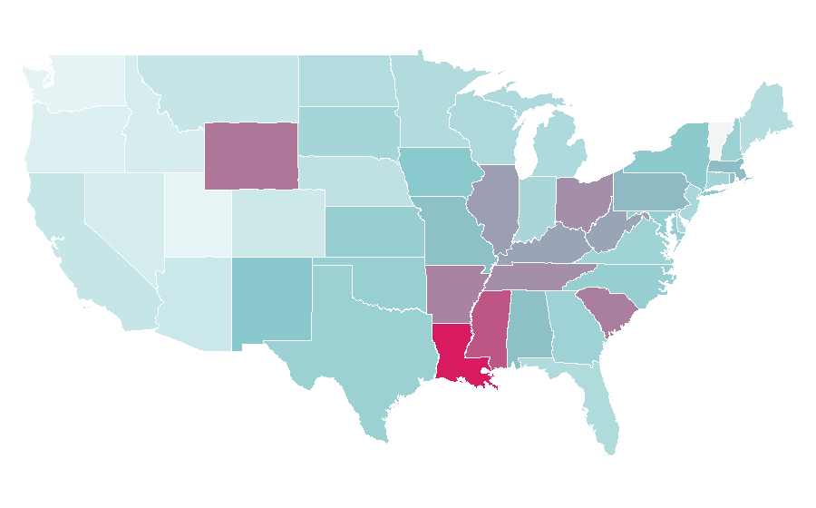 Affinity by region — Total Nonstop Action Wrestling, United States