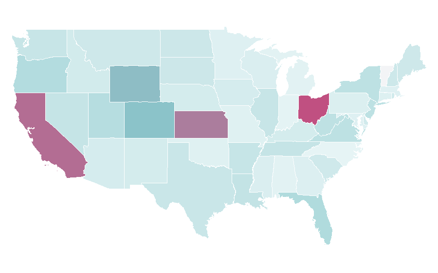 Affinity by region — Tour operator, United States