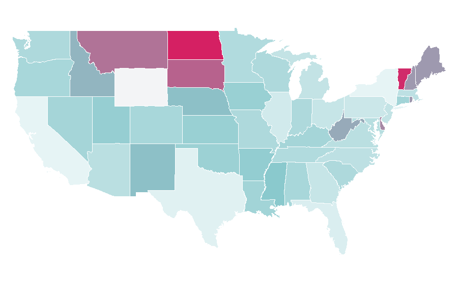Affinity by region — Touring car racing, United States