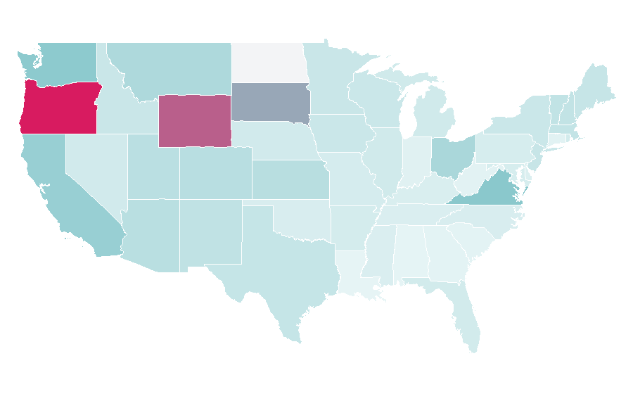Affinity by region — Tourist attraction, United States