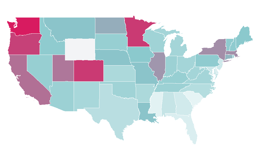 Affinity by region — Tove Lo, United States