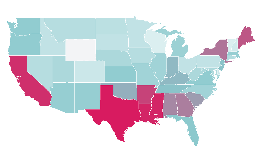 Affinity by region — Towel, United States