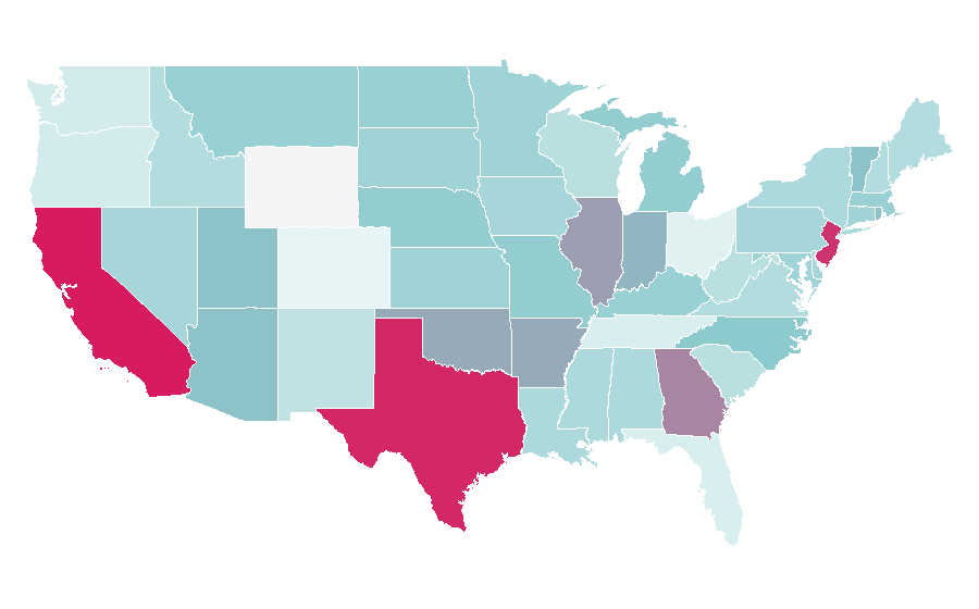 Affinity by region — Toy block, United States