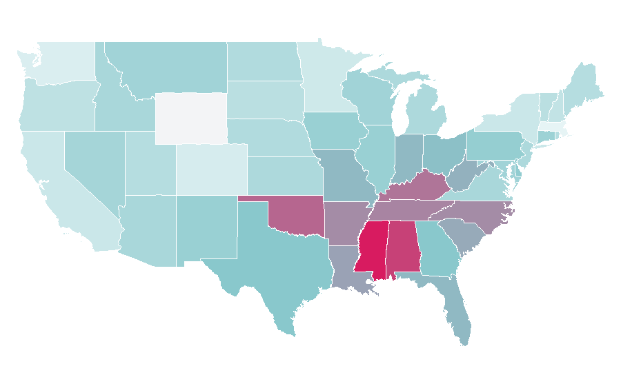 Affinity by region — Toy dog, United States