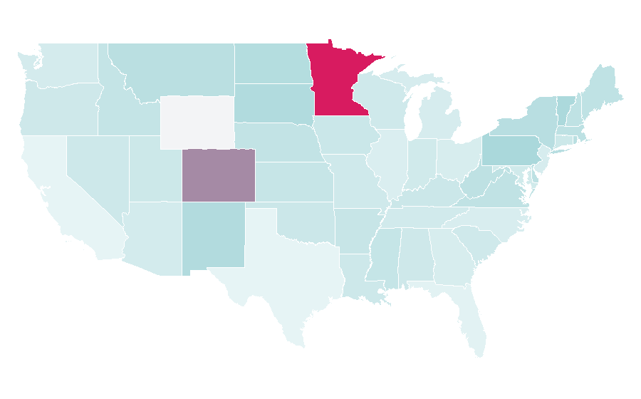 Affinity by region — Toy library, United States