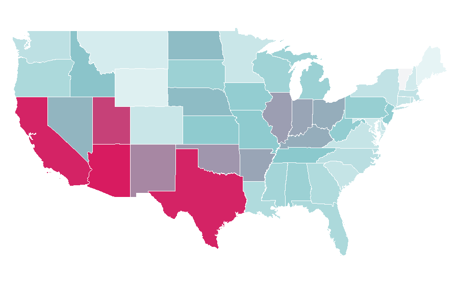 Affinity by region — Toy Story 3, United States