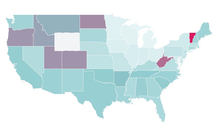 Affinity by region — Toyota Land Cruiser, United States