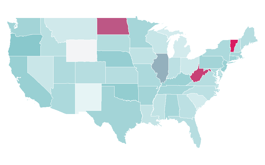 Affinity by region — Toyota RAV4, United States