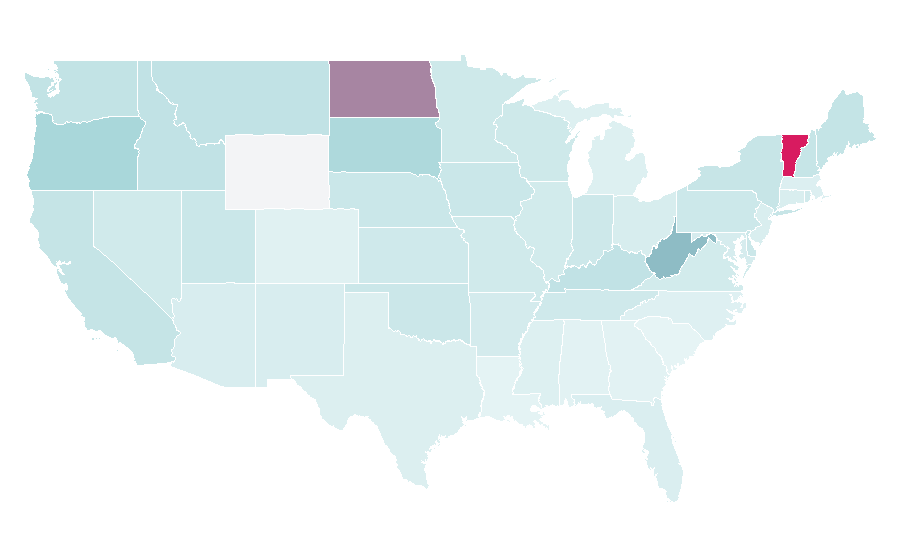 Affinity by region — Toyota Sienna, United States