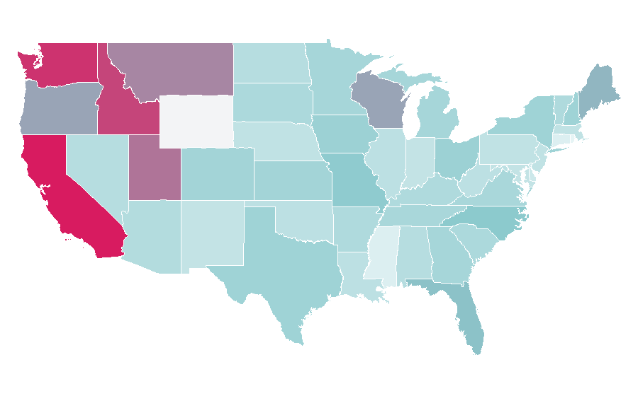 Affinity by region — TP-Link, United States