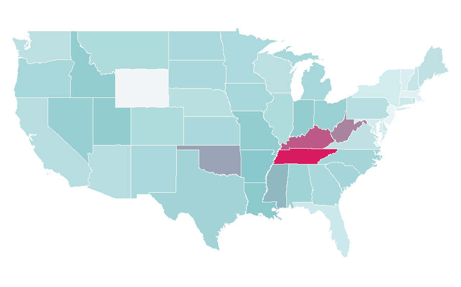 Affinity by region — Trace Cyrus, United States