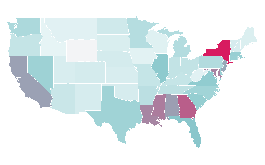 Affinity by region — Tracksuit, United States