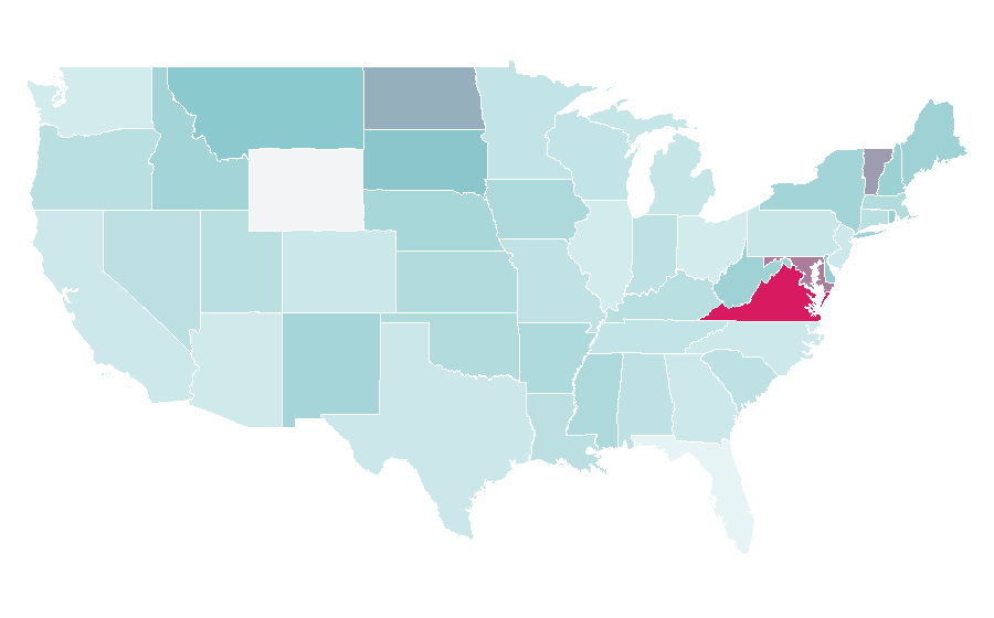Affinity by region — Trade association, United States