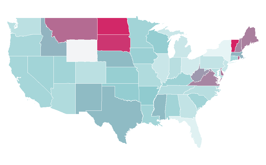 Affinity by region — Traditional animation, United States