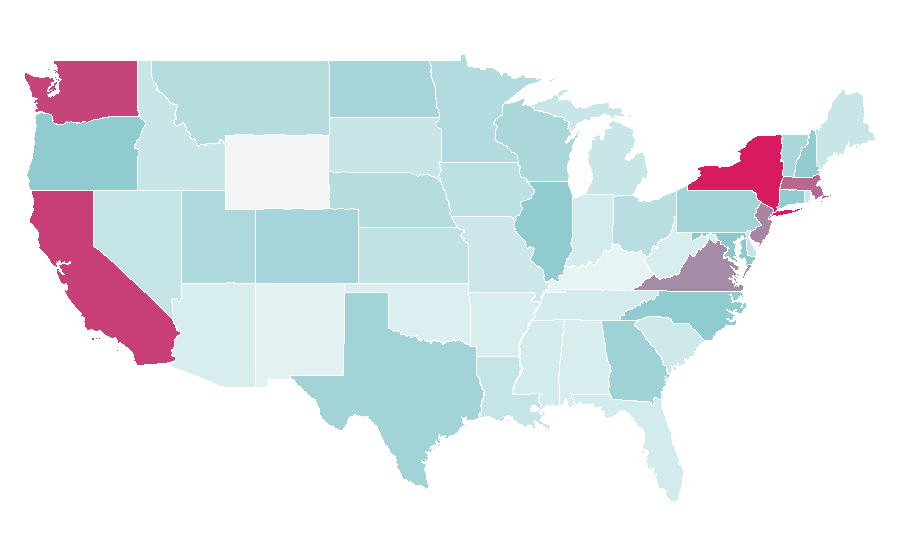 Affinity by region — Traditional IRA, United States