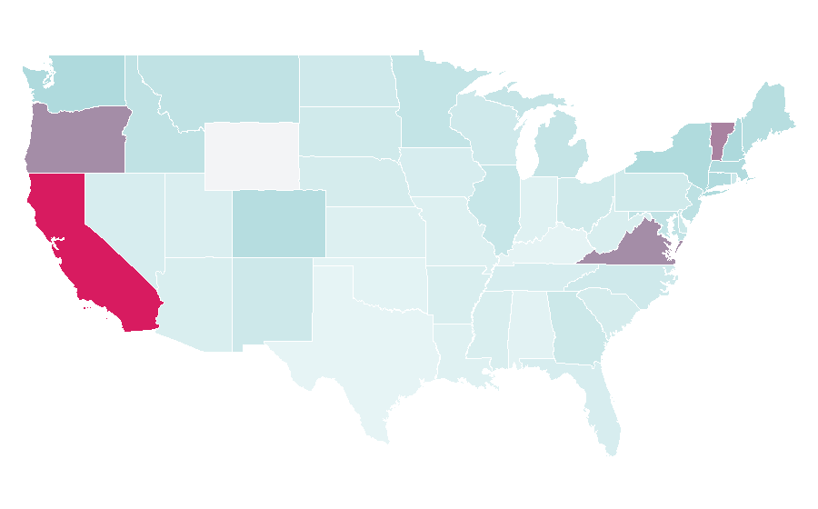 Affinity by region — Traditional Medicinals, United States